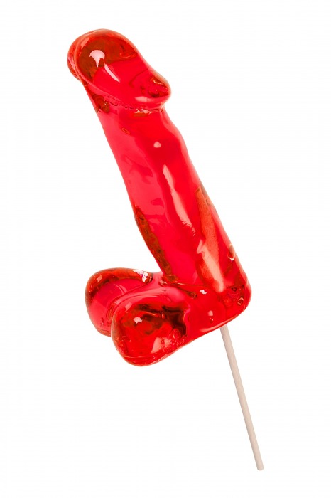 Красный леденец в форме члена со вкусом виски - 173 гр. - Sosuчki - купить с доставкой в Раменском