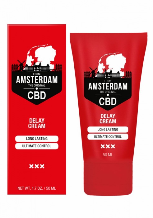 Крем-пролонгатор CBD from Amsterdam Delay Cream - 50 мл. - Shots Media BV - купить с доставкой в Раменском