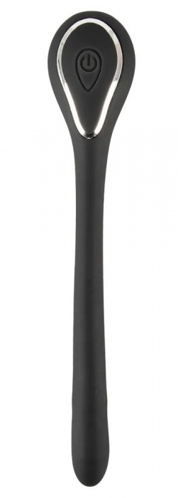 Черный гибкий уретральный стимулятор с вибрацией Vibrating Bendable Dilator - 13,5 см. - Orion - купить с доставкой в Раменском