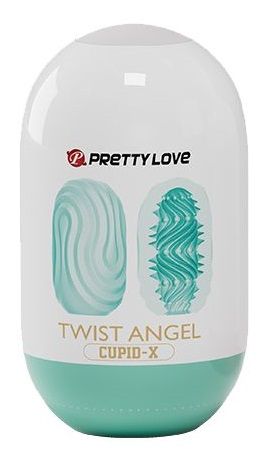 Бирюзовый мастурбатор-яйцо Twist Angel - Baile - в Раменском купить с доставкой