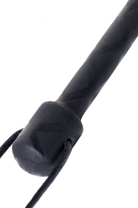 Чёрный стек с совой на кожаном наконечнике - 24 см. - ToyFa - купить с доставкой в Раменском