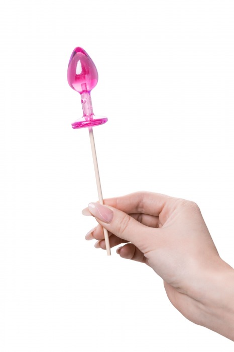 Розовый леденец  в форме анальной втулки со вкусом айриш крим - 29 гр. - Sosuчki - купить с доставкой в Раменском