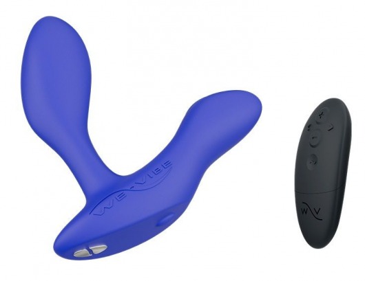 Синий анальный вибратор We-Vibe Vector+ - We-vibe - в Раменском купить с доставкой