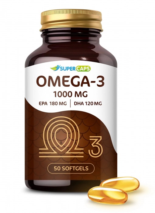 Пищевая добавка SuperCaps OMEGA-3 - 50 капсул (1000 мг) - SuperCaps - купить с доставкой в Раменском