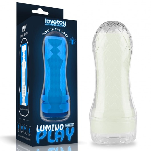 Светящийся в темноте мастурбатор Lumino Play Masturbator Pocketed - Lovetoy - в Раменском купить с доставкой