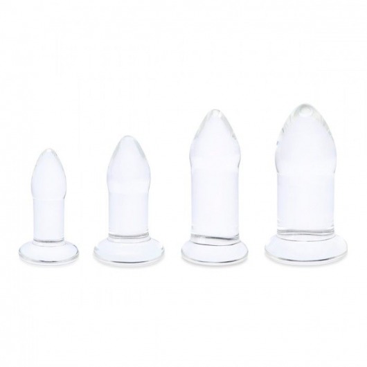 Набор из 4 тренировочных стеклянных расширителей Anal Dilators Set - b-Vibe