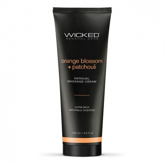 Массажный легкий крем WICKED Orange Blossom plus Patchouli - 120 мл. - Wicked - купить с доставкой в Раменском