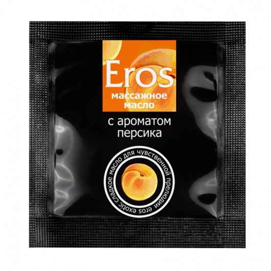 Саше массажного масла Eros exotic с ароматом персика - 4 гр. - Биоритм - купить с доставкой в Раменском