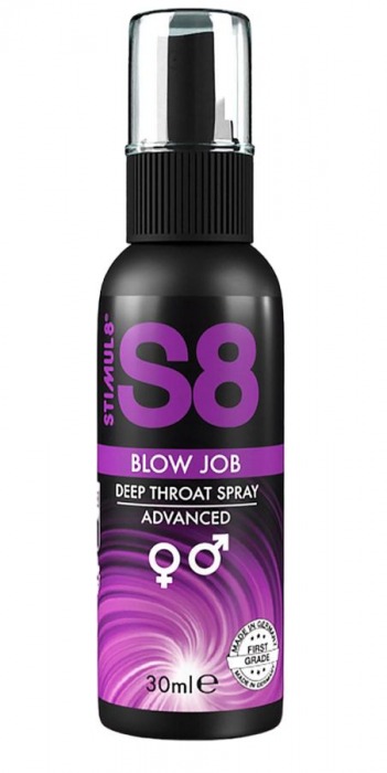 Лубрикант для орального секса S8 Deep Throat Spray - 30 мл. - Stimul8 - купить с доставкой в Раменском Лубрикант для орального секса S8 Deep Throat Spray - 30 мл. - Stimul8 - купить с доставкой в Раменском