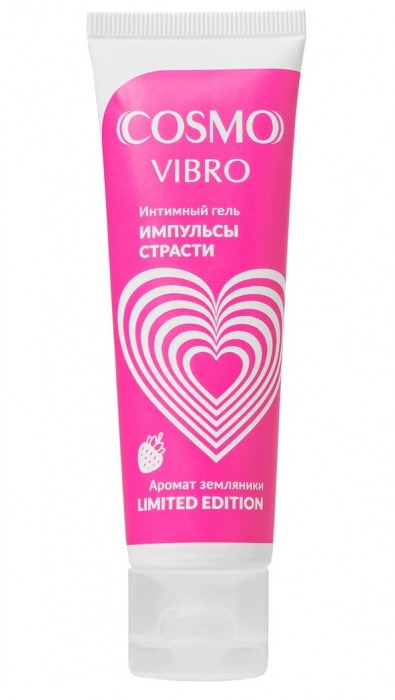 Возбуждающий гель на водно-силиконовой основе Cosmo Vibro с ароматом земляники - 50 гр. - Биоритм - купить с доставкой в Раменском