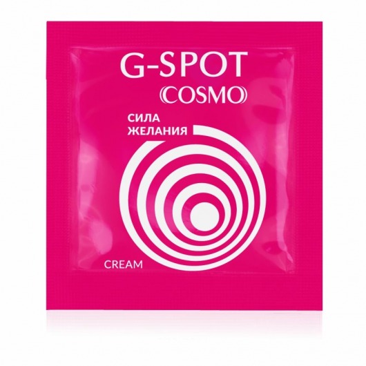 Стимулирующий интимный крем для женщин Cosmo G-spot - 2 гр. - Биоритм - купить с доставкой в Раменском