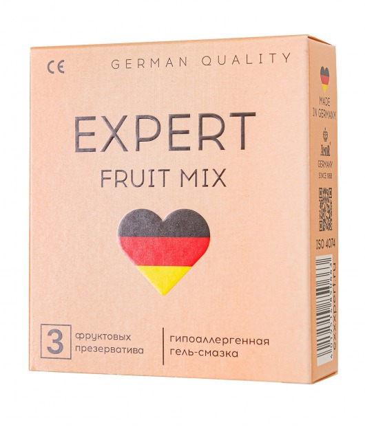 Ароматизированные презервативы EXPERT Fruit Mix - 3 шт. - Expert - купить с доставкой в Раменском