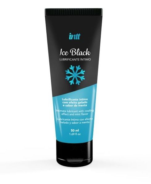 Лубрикант на водной основе Ice Black с ледяным эффектом - 50 мл. - INTT - купить с доставкой в Раменском Лубрикант на водной основе Ice Black с ледяным эффектом - 50 мл. - INTT - купить с доставкой в Раменском
