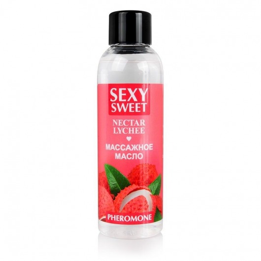 Массажное масло Sexy Sweet Nectar Lychee с феромонами и ароматом личи - 75 мл. - Биоритм - купить с доставкой в Раменском