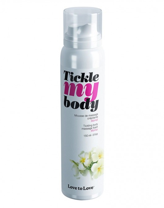Массажная хрустящая пенка Tickle My Body Monoi с ароматом моной - 150 мл. - Love to Love - купить с доставкой в Раменском