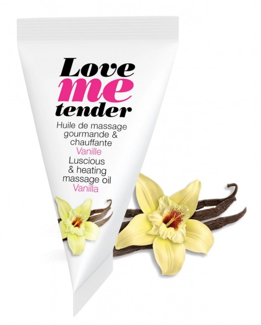 Съедобное согревающее массажное масло Love Me Tender Vanilla с ароматом ванили - 10 мл. - Love to Love - купить с доставкой в Раменском