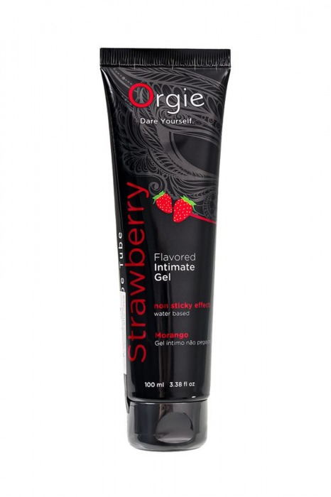 Интимный гель на водной основе Lube Tube Strawberry с клубничным вкусом - 100 мл. - ORGIE - купить с доставкой в Раменском