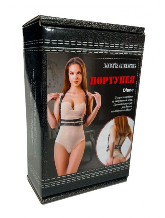 Изящная портупея из натуральной кожи Diane - БДСМ Арсенал - купить с доставкой в Раменском