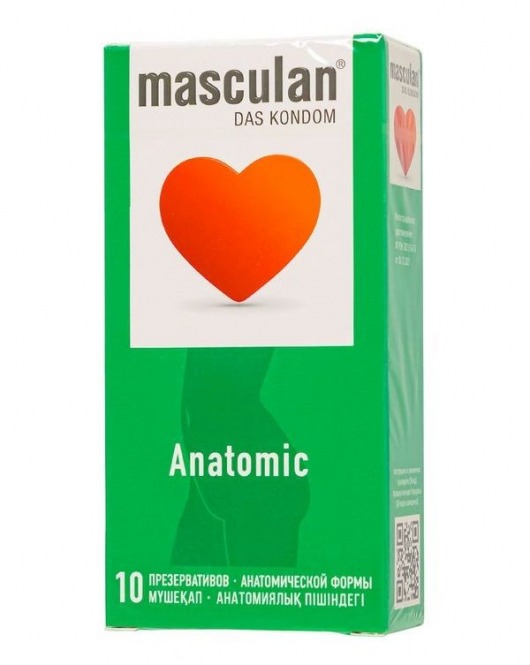 Презервативы анатомической формы Masculan Anatomic - 10 шт. - Masculan - купить с доставкой в Раменском