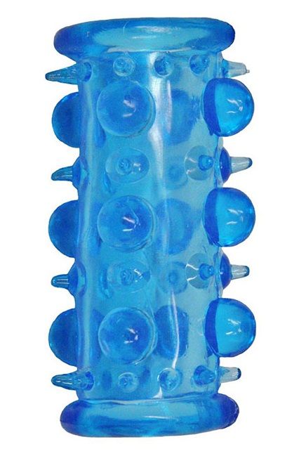 Голубая насадка с шипами и шишечками LUST CLUSTER - Dream Toys - в Раменском купить с доставкой