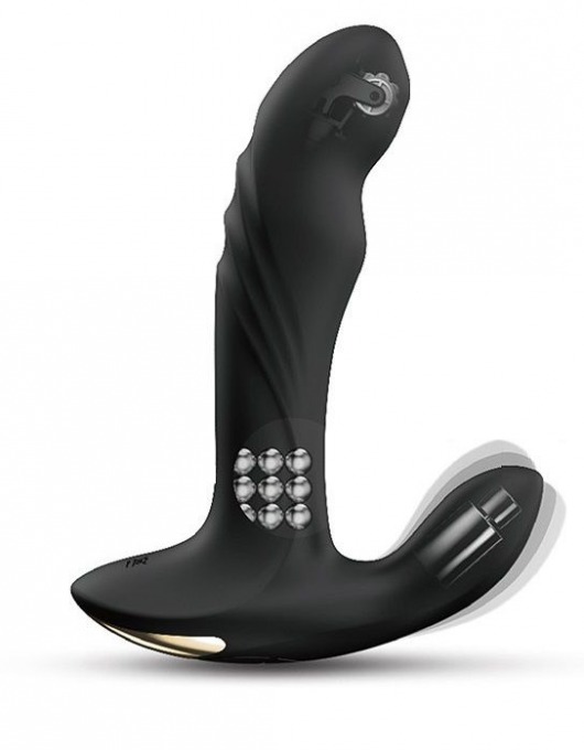 Черный вибромассажер простаты Multi P-Joy с 3 моторами - Dorcel - в Раменском купить с доставкой