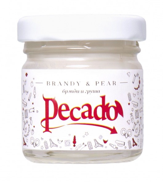 Массажная свеча Brandy   Pear - 35 мл. - Pecado - купить с доставкой в Раменском