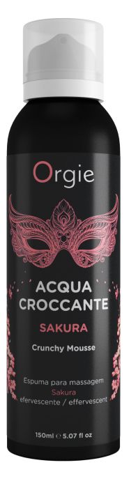 Хрустящая пенка для массажа Orgie Acqua Croccante Sakura с ароматом сакуры - 150 мл. - ORGIE - купить с доставкой в Раменском