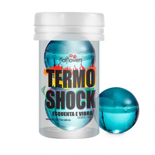 Интимный гель Termo Shock Hot Ball с разогревающе-покалывающим эффектом (2 шарика по 3 гр.) - HotFlowers - купить с доставкой в Раменском