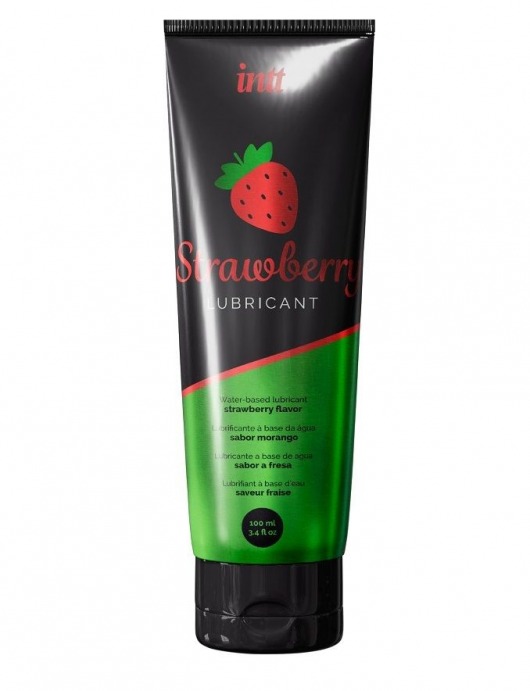 Смазка на водной основе с ароматом клубники Strawberry Lubricant - 100 мл. - INTT - купить с доставкой в Раменском