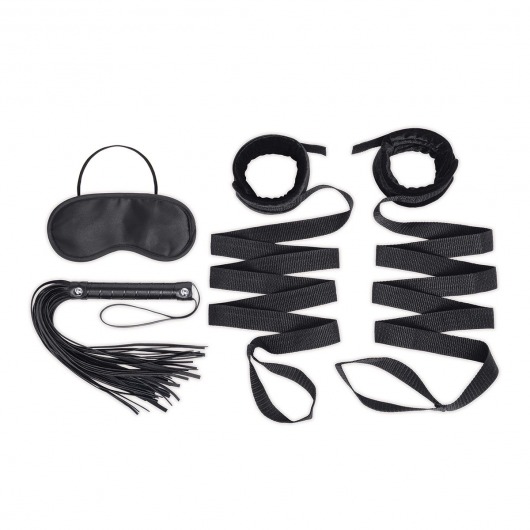 Эротический набор 4PC Bondage Bed Strap   Flogger Kit - Lux Fetish - купить с доставкой в Раменском