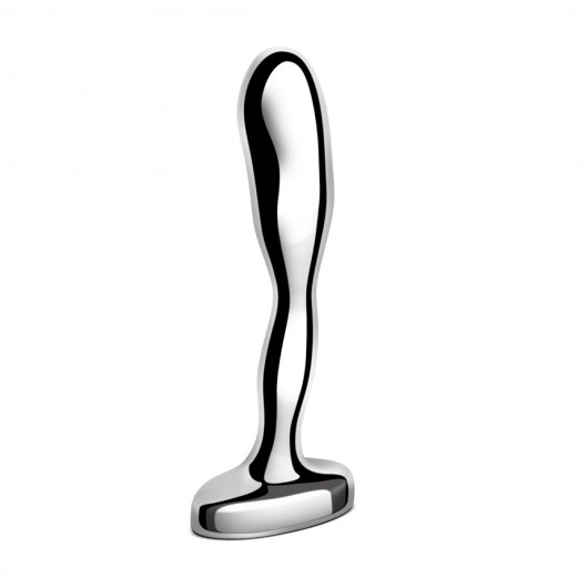 Стальной стимулятор простаты Stainless Steel Prostate Plug - 11,5 см. - b-Vibe - в Раменском купить с доставкой