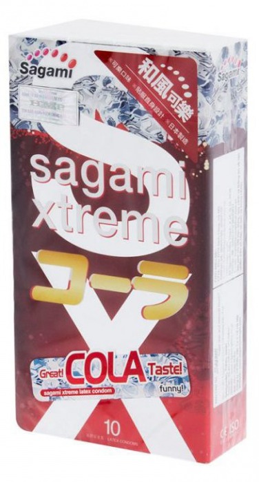 Ароматизированные презервативы Sagami Xtreme COLA - 10 шт. - Sagami - купить с доставкой в Раменском