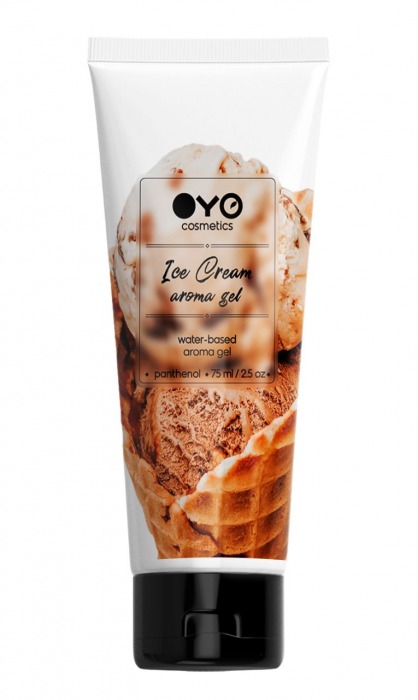 Лубрикант на водной основе OYO Aroma Gel Ice Cream с ароматом пломбира - 75 мл. - OYO - купить с доставкой в Раменском