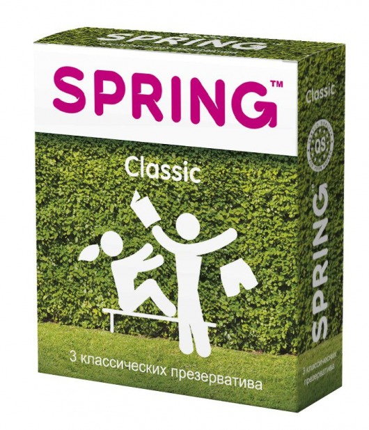 Классические презервативы SPRING CLASSIC - 3 шт. - SPRING - купить с доставкой в Раменском