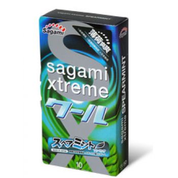 Презервативы Sagami Xtreme Mint с ароматом мяты - 10 шт. - Sagami - купить с доставкой в Раменском