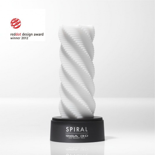 Белый 3D мастурбатор SPIRAL - Tenga - в Раменском купить с доставкой