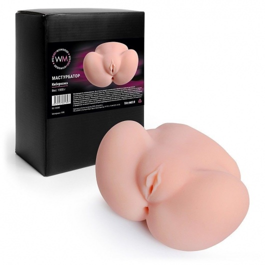 Реалистичный мастурбатор с двумя функциональными отверстиями - Erowoman-Eroman - в Раменском купить с доставкой