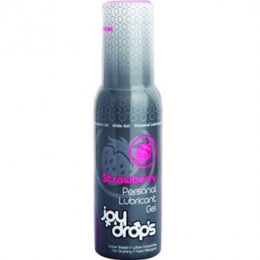 Смазка на водной основе со вкусом клубники JoyDrops Strawberry - 100 мл. - JoyDrops - купить с доставкой в Раменском