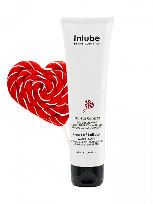 Смазка на водной основе Nuei Inlube Lollipop с алоэ вера и ароматом леденцов - 100 мл. - Nuei cosmetics - купить с доставкой в Раменском