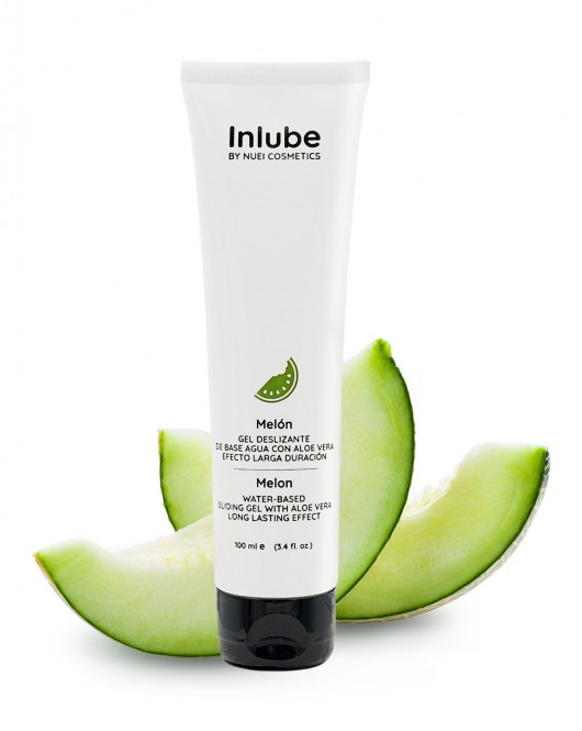 Лубрикант на водной основе Nuei Inlube с алоэ вера и ароматом дыни - 100 мл. - Nuei cosmetics - купить с доставкой в Раменском