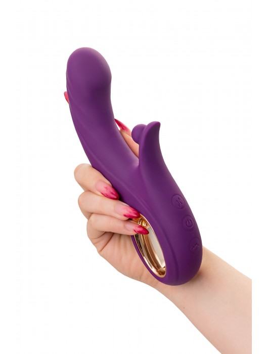 Фиолетовый вибратор Julli с функций Up Down - 20,5 см. - JOS