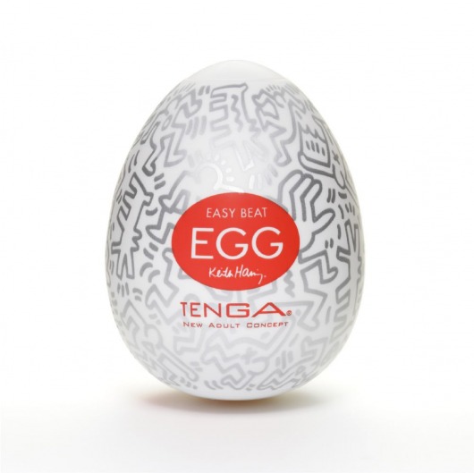 Мастурбатор-яйцо Keith Haring EGG PARTY - Tenga - в Раменском купить с доставкой