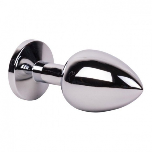 Большой стальной плаг с розовым кристаллом Pink Bubble Gum - 9,5 см. - Erotic Fantasy - купить с доставкой в Раменском