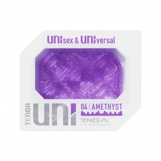 Фиолетовый мастурбатор-стимулятор Tenga Uni Amethyst - Tenga - в Раменском купить с доставкой