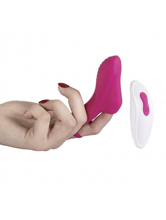 Бордовая вибронасадка на палец Pluto - HOT planet