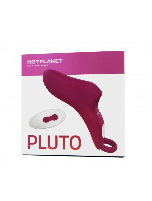 Бордовая вибронасадка на палец Pluto - HOT planet