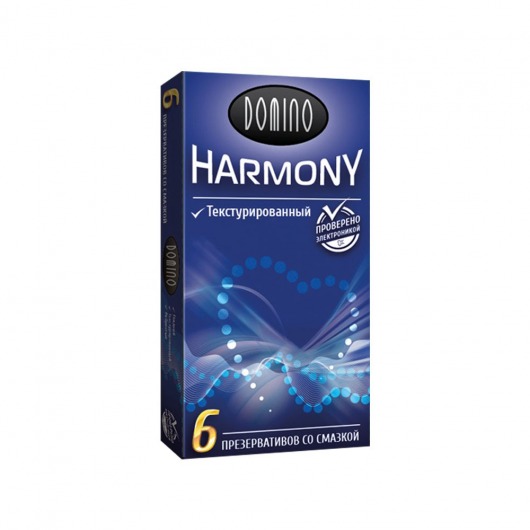 Текстурированные презервативы Domino Harmony - 6 шт. - Domino - купить с доставкой в Раменском