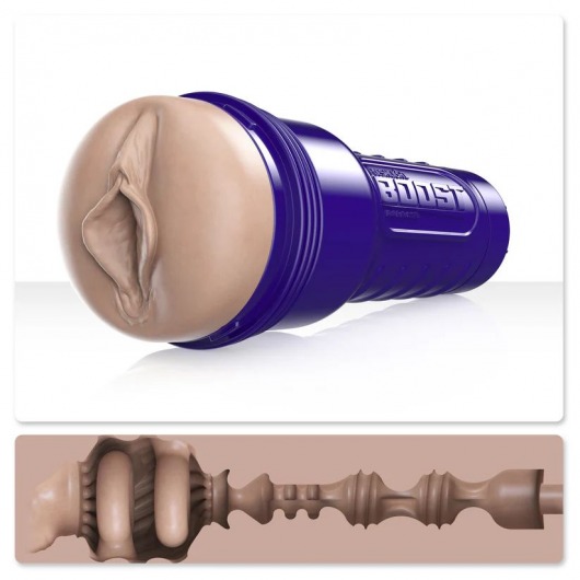 Телесный мастурбатор-вагина Fleshlight Boost Bang - Fleshlight - в Раменском купить с доставкой