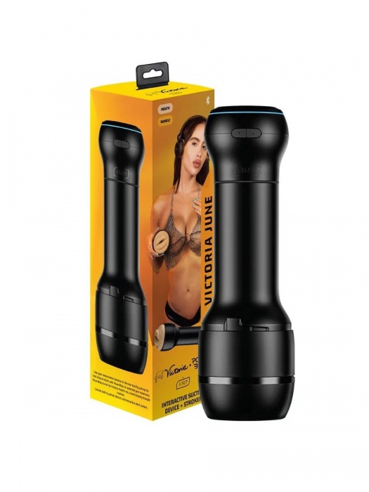 Мастурбатор-ротик с интерактивной насадкой PowerBlow   FeelVictoria Mouth - Kiiroo - в Раменском купить с доставкой