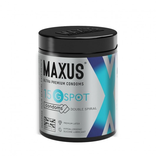 Гладкие презервативы Maxus G spot с двойной спиралью - 15 шт. - Maxus - купить с доставкой в Раменском